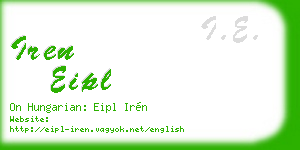 iren eipl business card